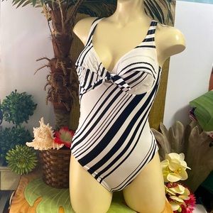 Hue Beaded 1 Pc Swimsuit NWT